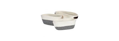 Set cestas tela con asas