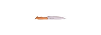 Cuchillo metálico liso 8pulg marrón