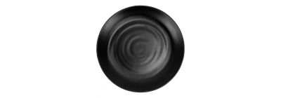Plato melamina negro 22 cm