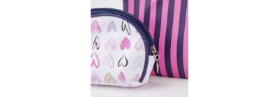 Set 3 cosmetiqueras estampadas