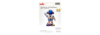Globo metálico astronauta 3D