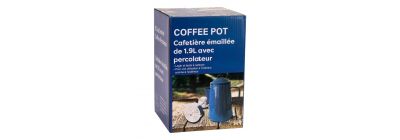 Cafetera loza con tapa 8 tazas 1.9l