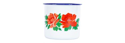 Jarra metálica flores 700ml