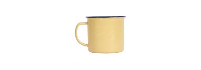 Jarra metálica 240ml amarillo y azul