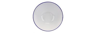 Bowl loza liso 20cm blanco y azul
