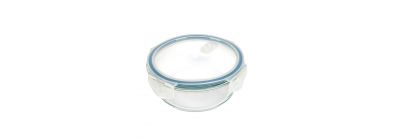 Tupper almacenamiento 970ml transparente azul