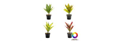 Planta artificial con maceta