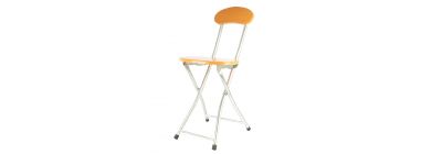 Silla madera plegable con marco metálico