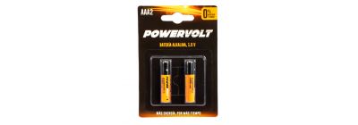 Batería powervolt alkalina AAA 1.5v 2und