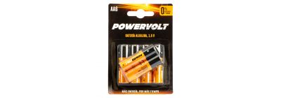 Batería alkalina powervolt AA 6und
