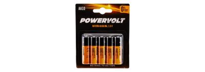 Bateria Alkaline powervolt AA 10pzas