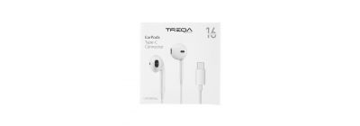 Audífono USB-C blanco ligero