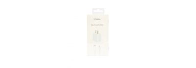 Cubo carga cable USB-C blanco