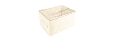 Caja organizadora tela plegable beige