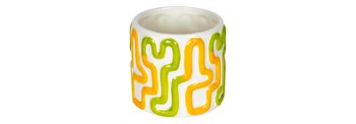 Maceta cerámica redonda decorativa