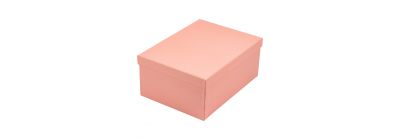 Caja cartón rectangular rosado