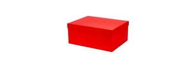 Caja cartón rectangular roja