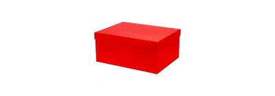 Caja cartón rectangular roja