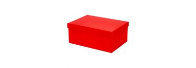 Caja roja rectangular