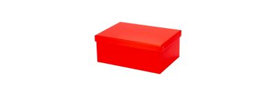 Caja rectangular roja
