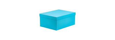Caja rectangular celeste