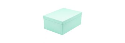 Caja cartón rectangular menta