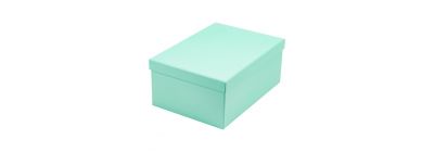 Caja cartón rectangular menta