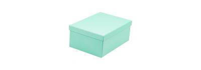 Caja cartón rectangular menta