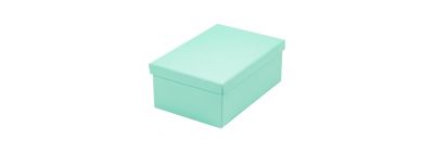 Caja cartón rectangular menta