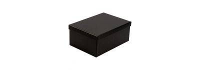 Caja cartón rectangular negra