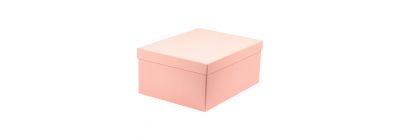 Caja cartón rosado