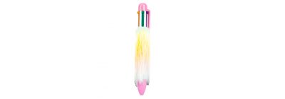 Lapicero afelpado 6en1 multicolor