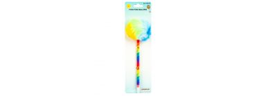 Lapicero con pom pom multicolor