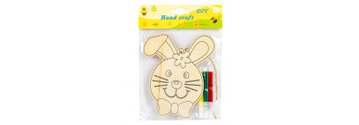 Figura conejo para colorear 4pzas