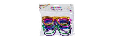 Lentes plástico multicolor brillantes