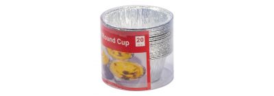 Molde aluminio cupcake 20und