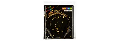 Diadema birthday queen 17cm dorado