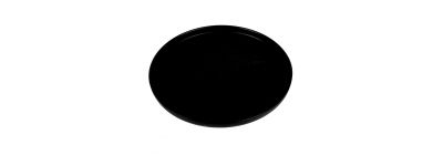 Plato porcelana plano redondo negro