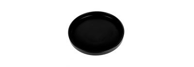 Plato porcelana liso 7.5pulg negro