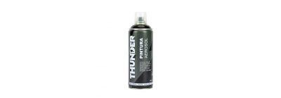 Pintura acrílica aerosol alta temperatura 400ml #1200 negro mate