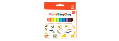 Plastilina color pastel 10und +3a surtido