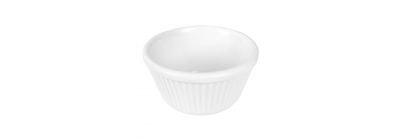 Recipiente ramekin blanco
