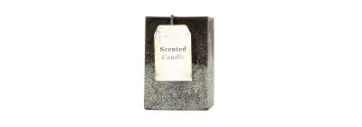 Candela aromática negro y plateado