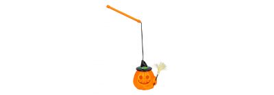 Calabaza plástica con luz y sonido