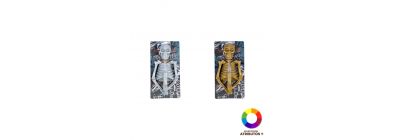 Esqueleto con luz y relieve
