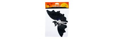 Guirnalda papel murciélagos Halloween