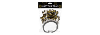 Diademas Happy New Year doradas