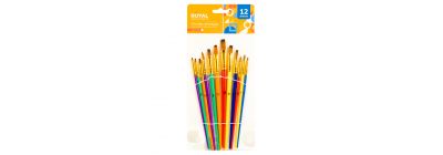 Pincel madera 12pzas multicolor
