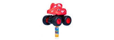 Confite dinosaur con vehículo fricción +3a surtido