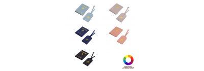 Set porta pasaporte y maleta